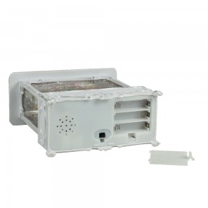 MELODY LED resin nutcracker party scene Swirling Glitter water spinning Christmas snow globe lantern decoration