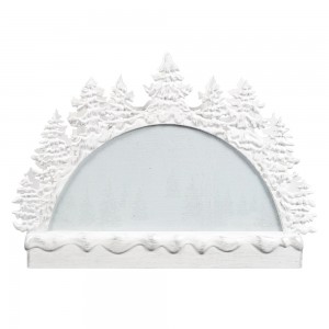 MELODY LED resin nativity scene Swirling Glitter arch Candle Lantern Water Spinning Christmas snow globe