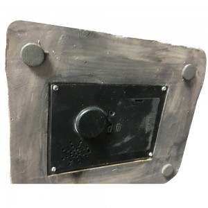 Wholesale  LED light up animated Church Train Station scene  resin musical Christmas village for seasonal decor and gift