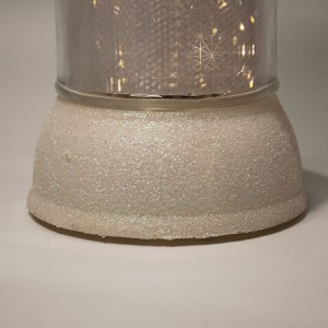 navidad battery operated tabletop waterproof waterfilled glittering plastic flameless led candle light Christmas decoration