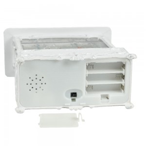 LED Resin Xmas Santa Sleigh Scene glitter swirling water lantern Christmas snow globe Decoration