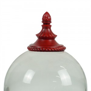 MELODY LED giltter swirling water spinning Christmas snow globe with rotating carousel figure