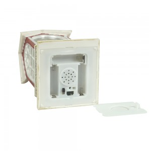 MELODY LED resin nativity scene Swirling Glitter church lantern religious Christmas snow globe Decoration