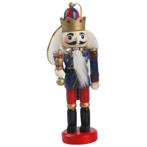 Customized Christmas Tree decor wooden mini soldier pattern nutcracker