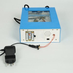 Hot sell plastic hand gift bag design nativity sence Christmas musical Led water spinning glitter snow globe