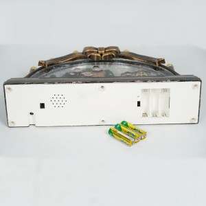 Xmas caroller village scene noel musical led illuminated water spinning Candle holder Christmas snow globe