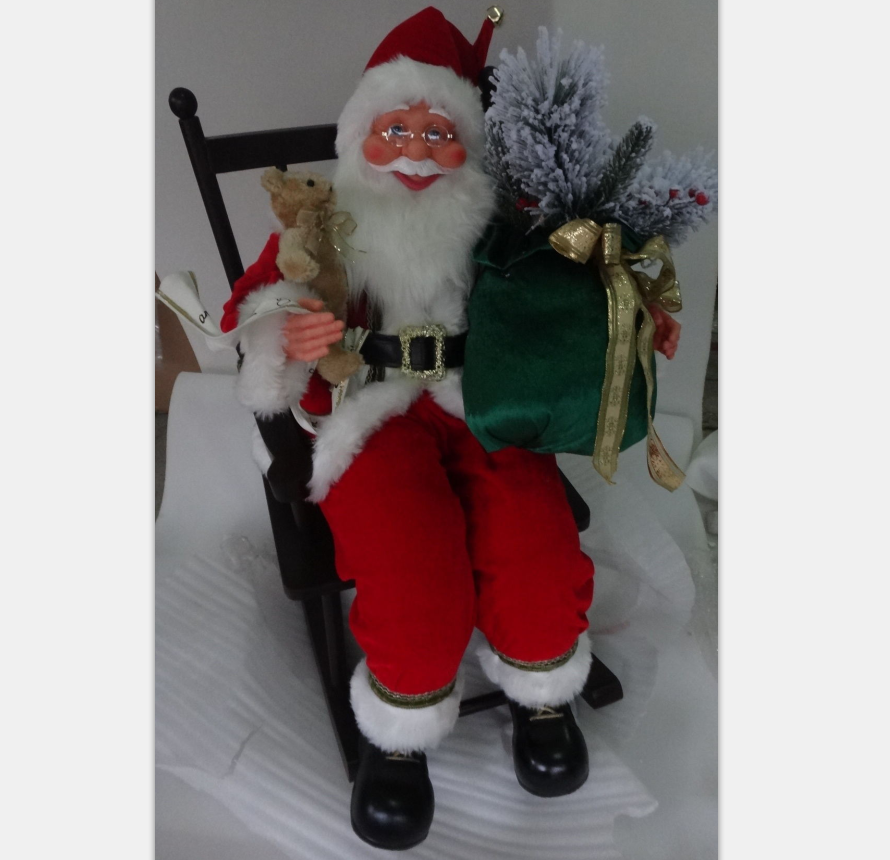 Lowest Price for Small Santa Claus - musical Sonic Control light and music sitting santa claus for home decoration – Melody
