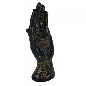 New arrive resin craft palmistry hand witchcraft sculpture with Lines and symbols