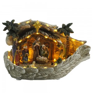MELODY Western Religion Goddess Prayer Nativity LED Polyresin Christmas Home Decorations ME26-NA006 2026