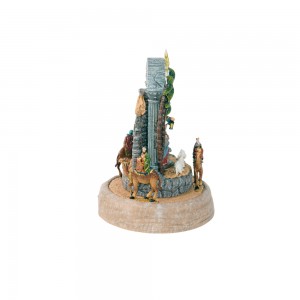 Melody Plastic LED Light up Musical Nativity Scene Handcrafted Animated Christmas Figurines Christmas Decoration