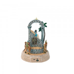 Melody Plastic LED Light up Musical Nativity Scene Handcrafted Animated Christmas Figurines Christmas Decoration