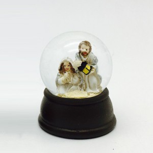 Cheap 50mm Glitter glass Xmas Decor nativity religious snow globe