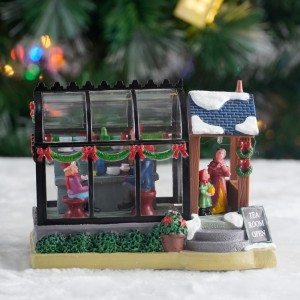 6′”LED Small House New Trending Christmas Decor Indoor House Resin Plastic Xmas Decoration