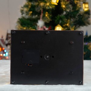 2025 New Arrival Indoor LED Musical Christmas Gift Animated Style Music Box Toy Shop Christmas Village Decoration