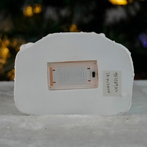 2025 Polyresin Cotton Candy House LED Christmas Village House Decor European Style Premium Christmas Decorations